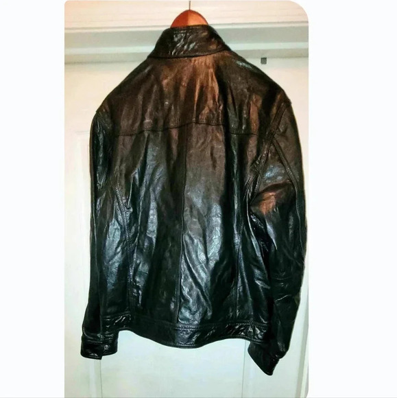 Murano Lambskin Leather Jacket Men's Large Like New - Picture 2 of 10